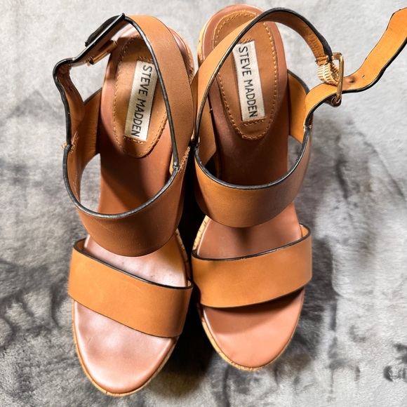 Steve Madden Esme Brown Sandals - Size 8.5 - Picture 8 of 13
